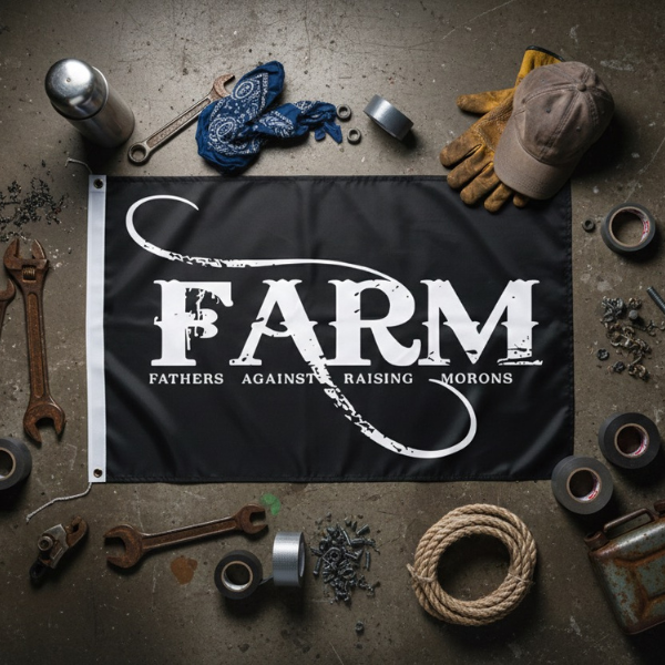 FARM Flag 5x3 – Fathers Against Raising Morons