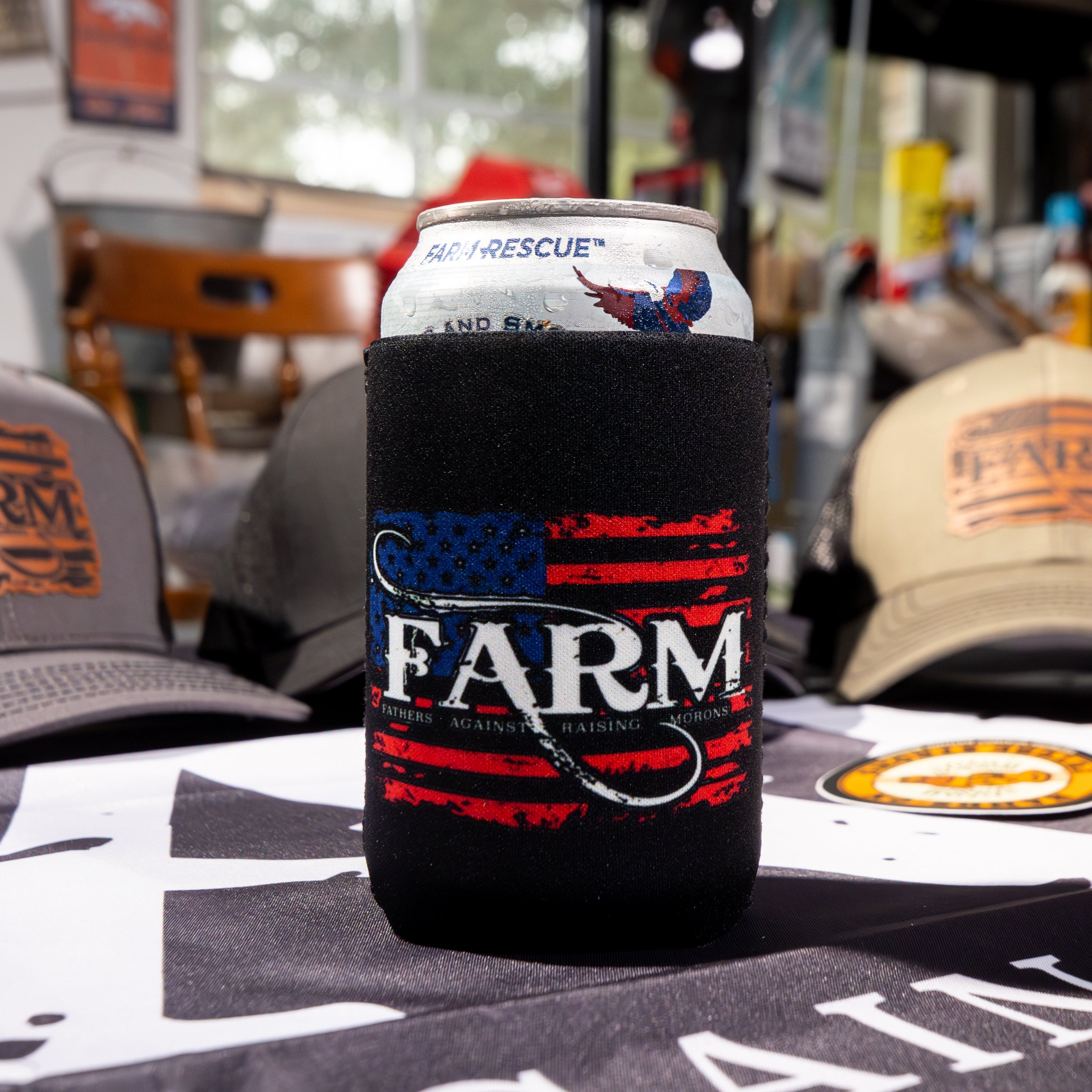 Flag Koozie - Black
