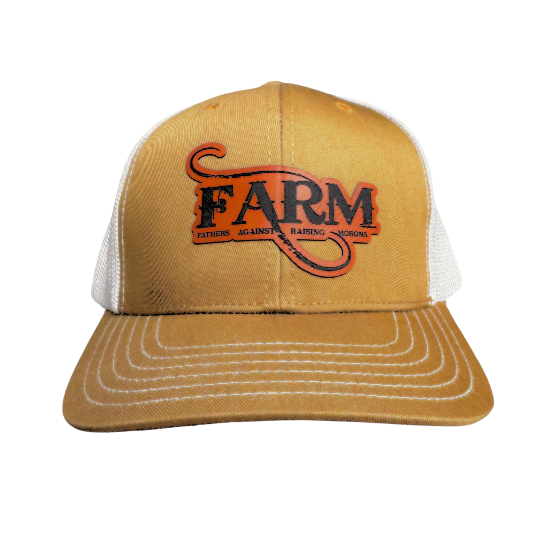 FARM Leather Patch Hats - Coyote Brown/Khaki