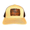 Flag Leather Patch Hat - Tan/Brown