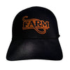 FARM Flex Fit Leather Patch Hat - Black